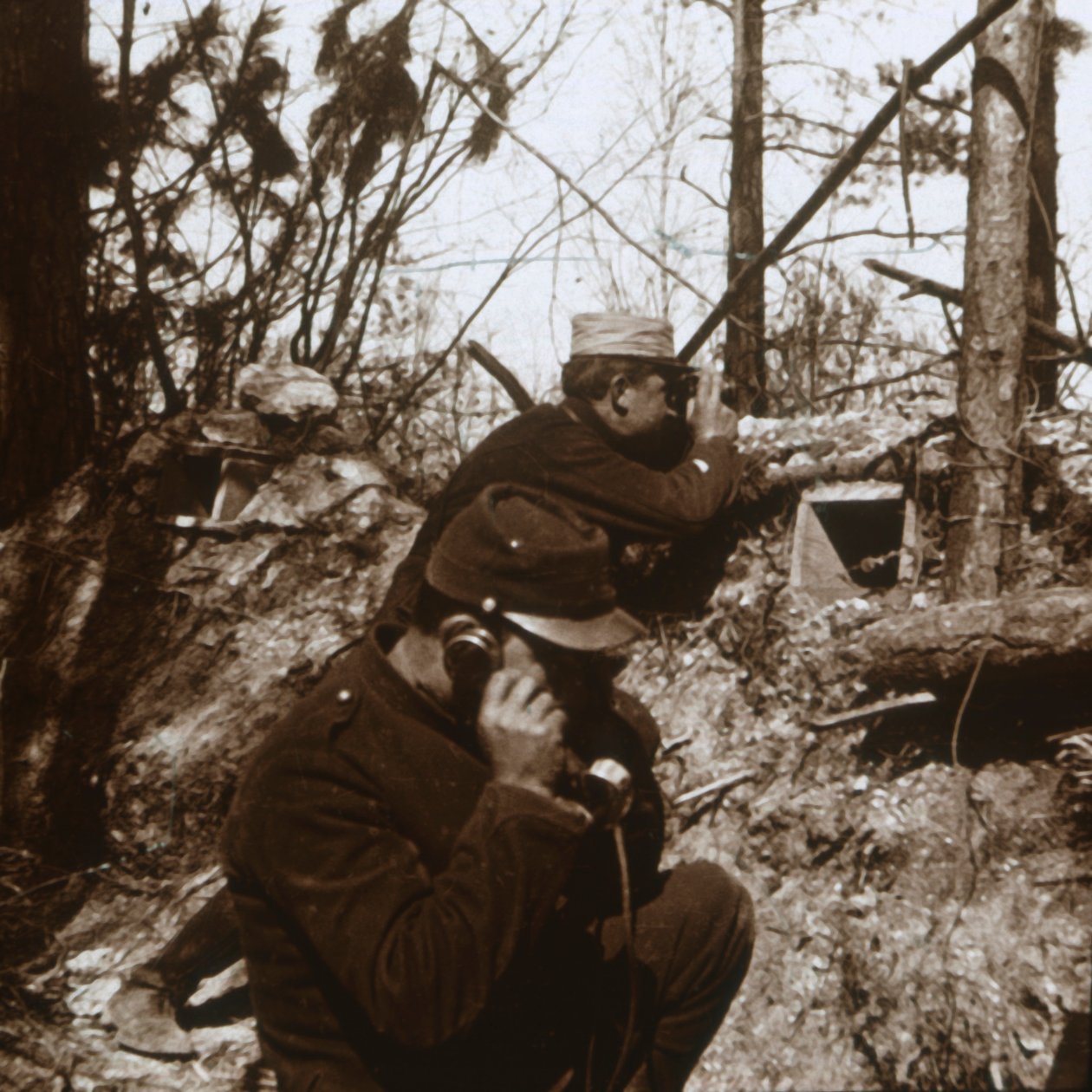 Gözcü karakolu, Bois-le-Prêtre, kuzey Fransa, c1914-c1915 by Unbekannt