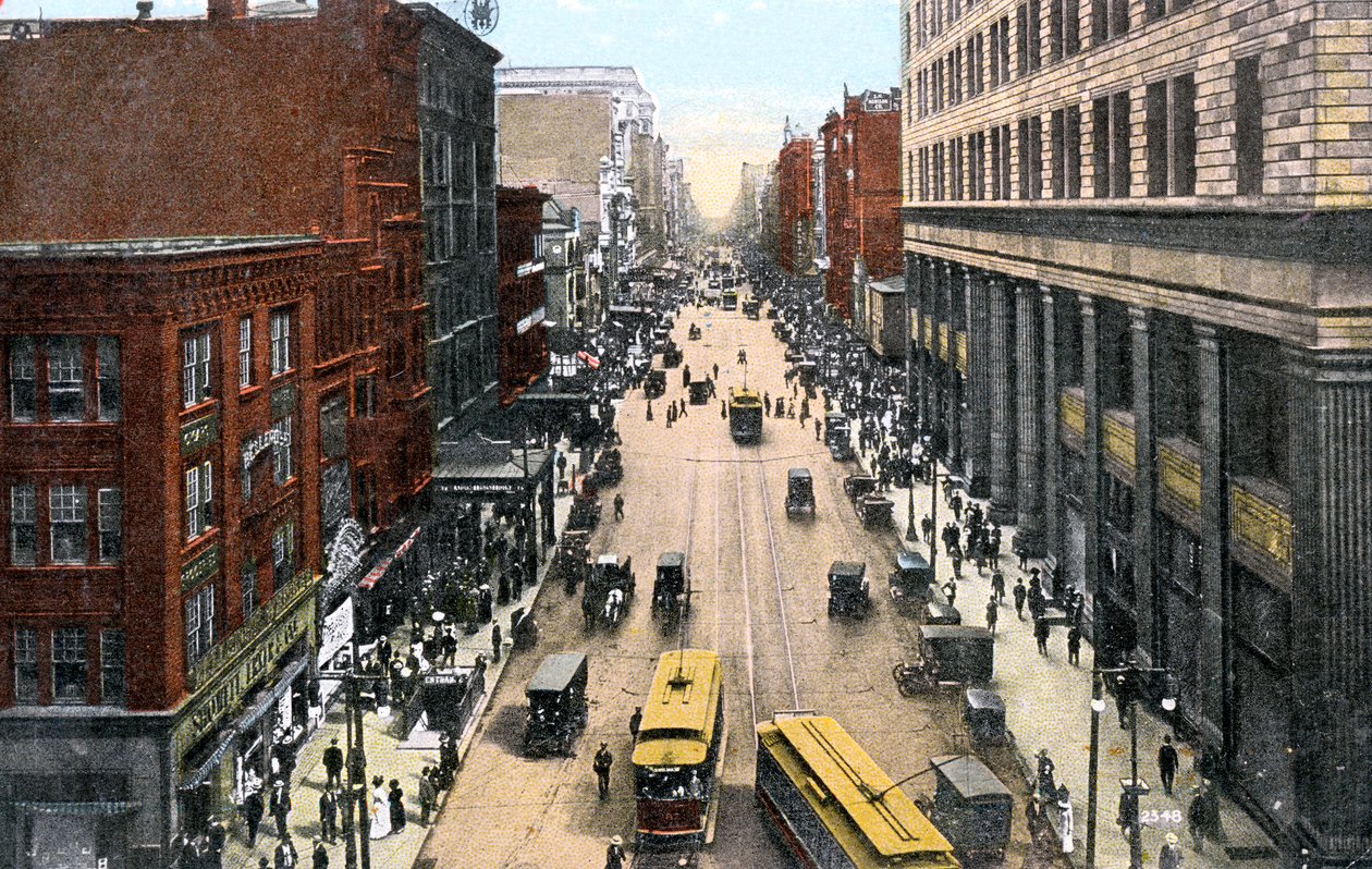 City Hall, Philadelphia, Pennsylvania, ABD, c1900s'den Market Caddesi boyunca doğuya bakıyor by Unbekannt