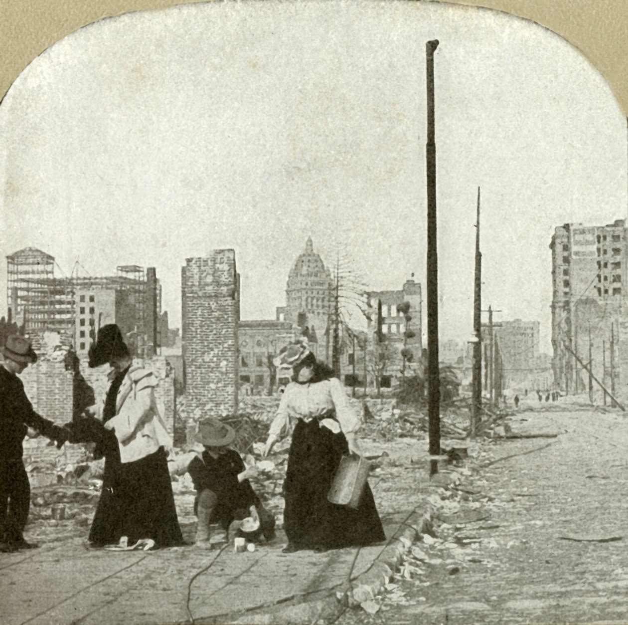 Köşeden doğuya bakıyor Ellis ve Jones - Yüksek bina, The San Francisco Call, 1906. by Unbekannt