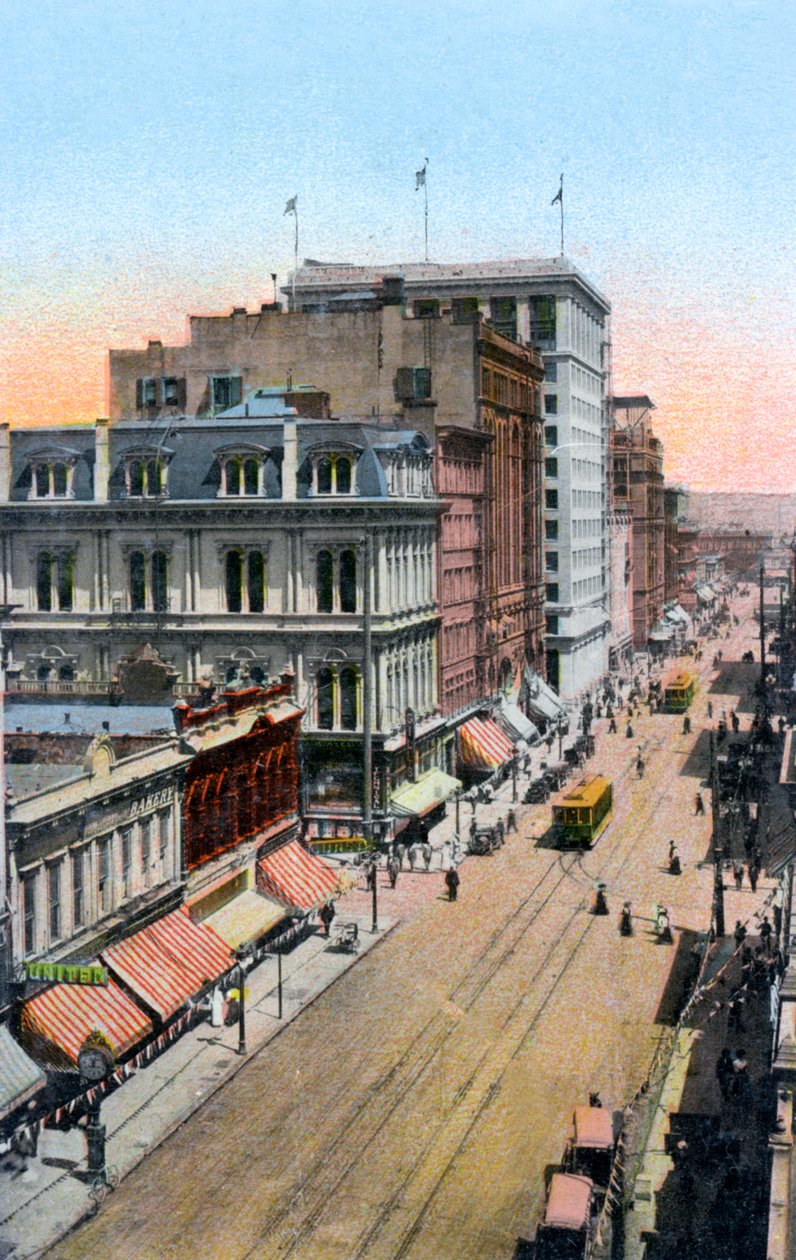 Üçüncü Cadde boyunca kuzeye bakıyor, Portland, Oregon, ABD, c1900s by Unbekannt
