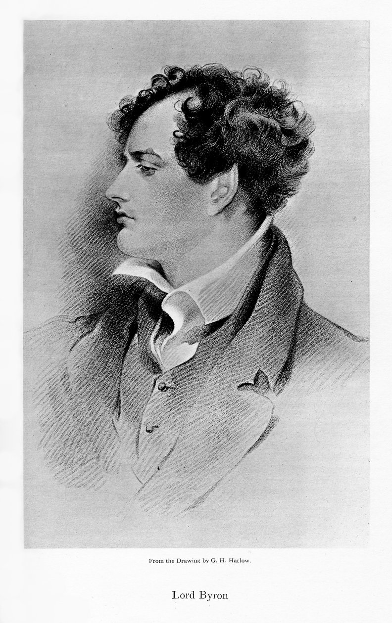 Lord Byron, İngiliz-İskoç şair, 19. yüzyıl by Unbekannt