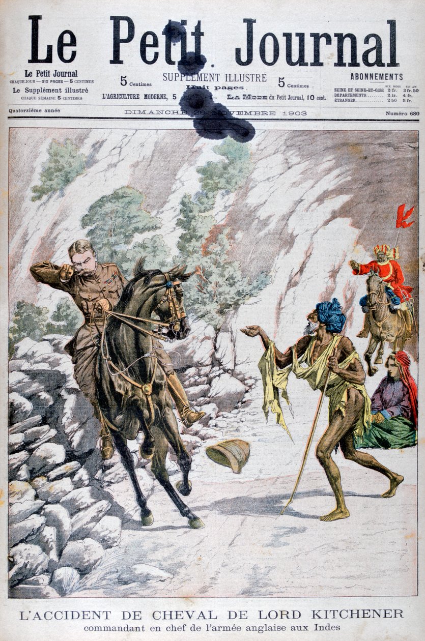 Lord Kitcheners at kazası, Hindistan, 1903 by Unbekannt