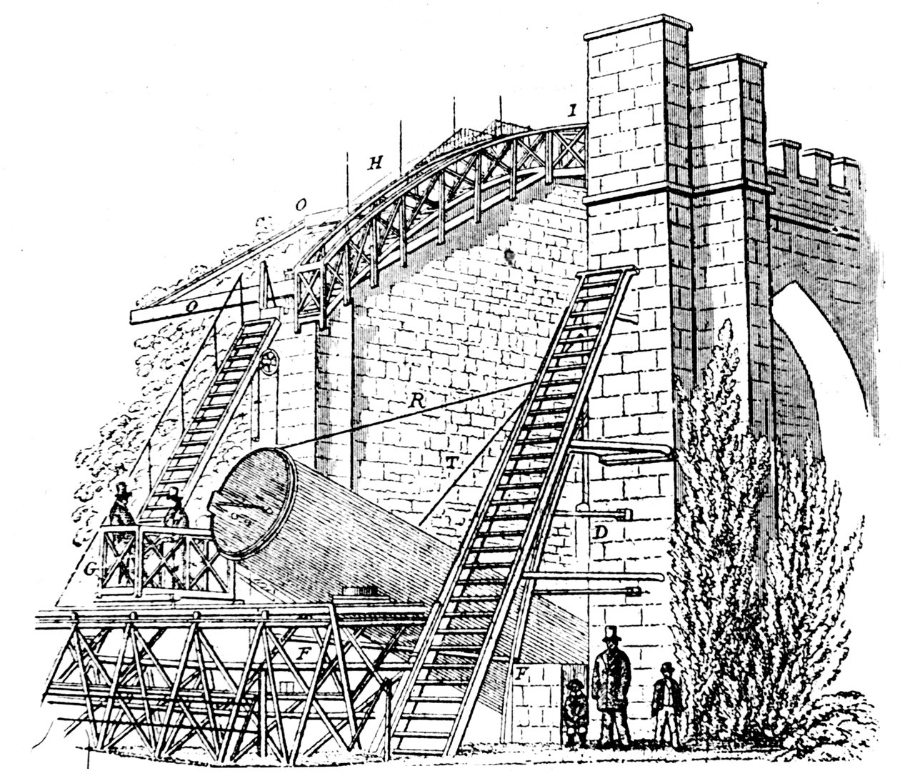 Lord Rosses 72 inç 1.8m yansıtmalı teleskop, 1849 by Unbekannt