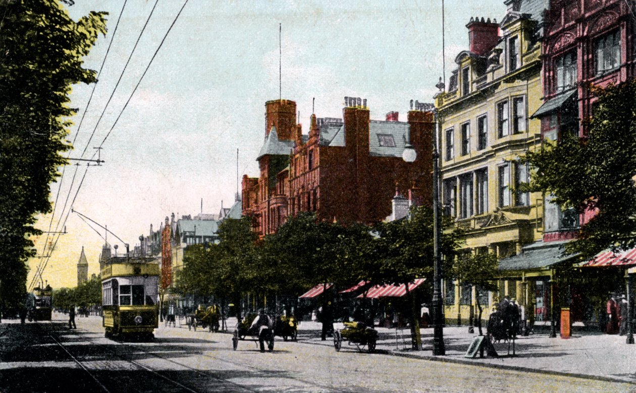 Lord Street, Southport, Lancashire, 20. yüzyılın başlarında by Unbekannt