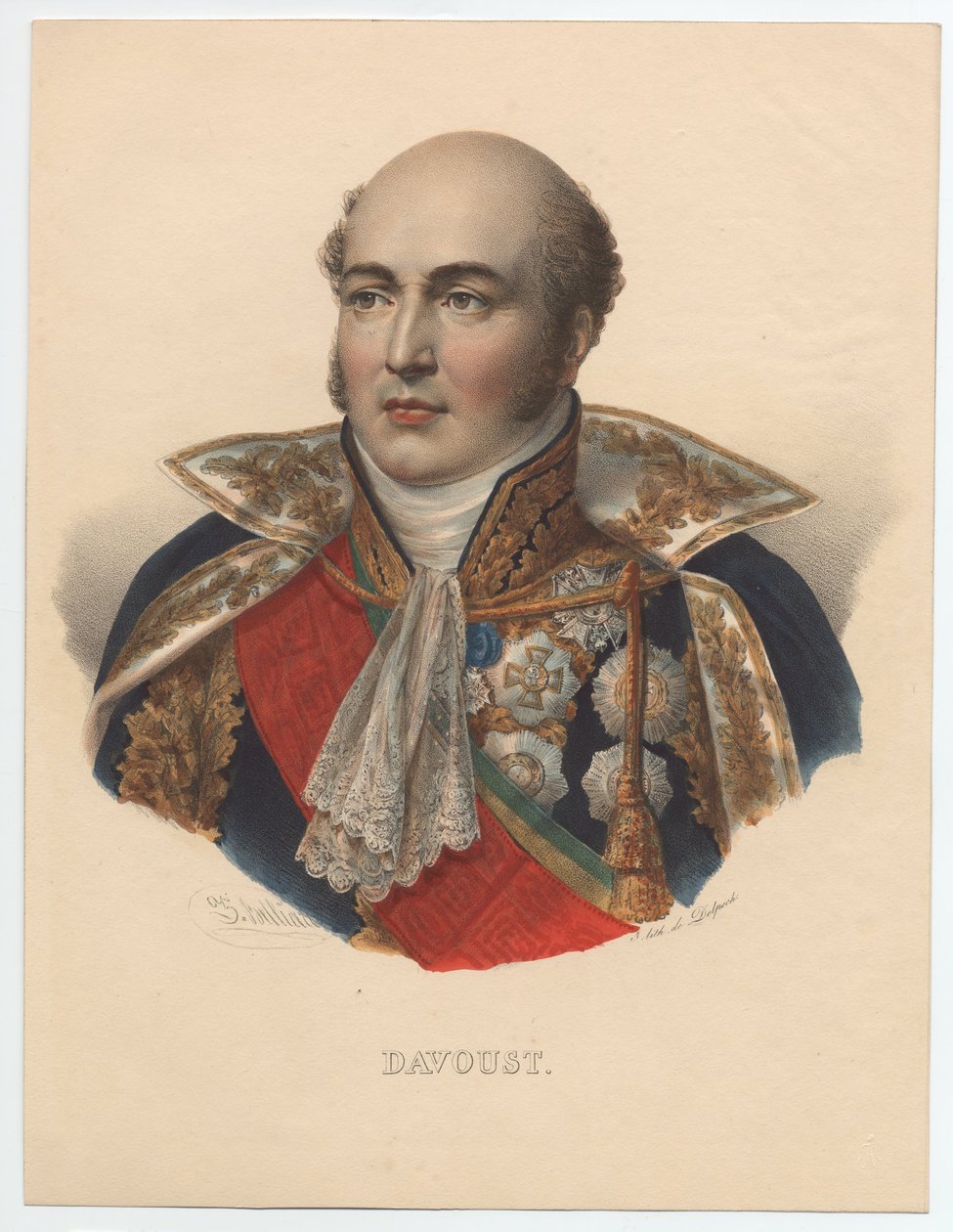 Louis-Nicolas Davout 1770-1823, Fransa Mareşali, 1835 by Unbekannt