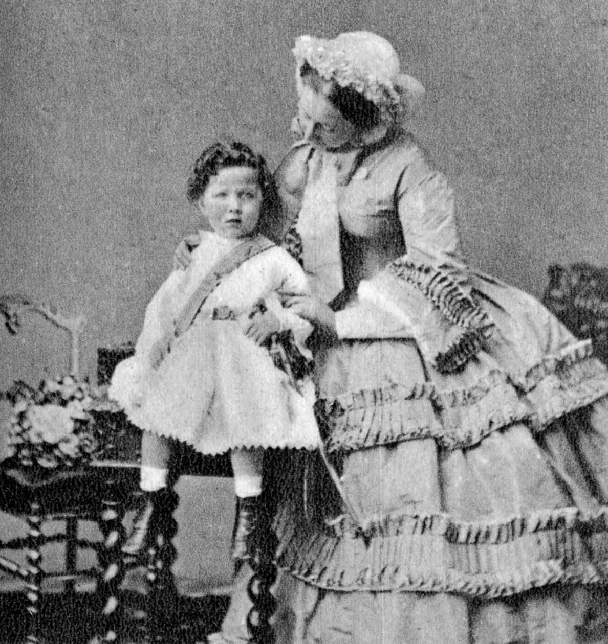 Louis Napoleon, Prince Imperial, küçük bir çocukken, c1858 by Unbekannt