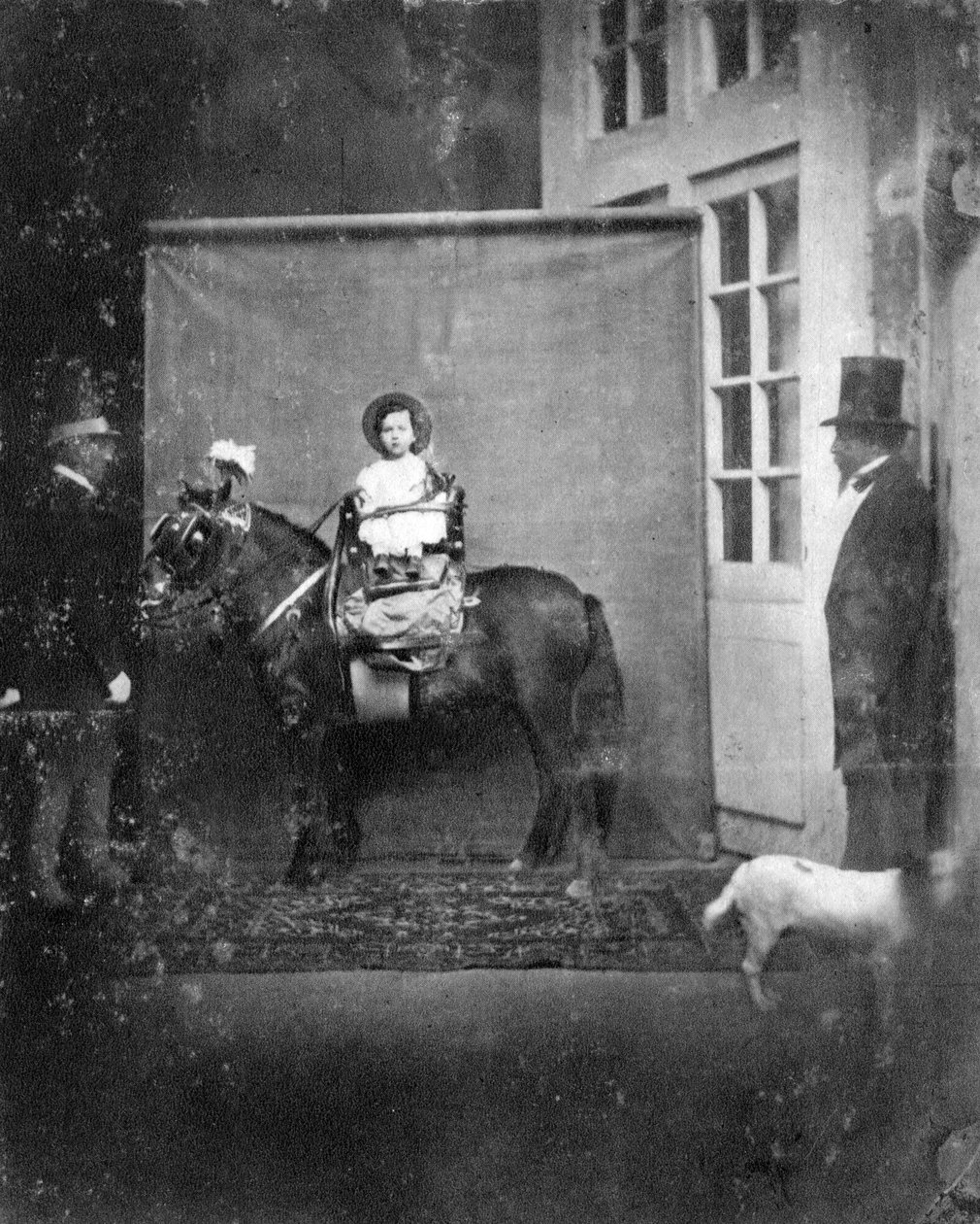 Louis Napoleon, Prince Imperial, bir midilli üzerinde, c1860-1863 by Unbekannt