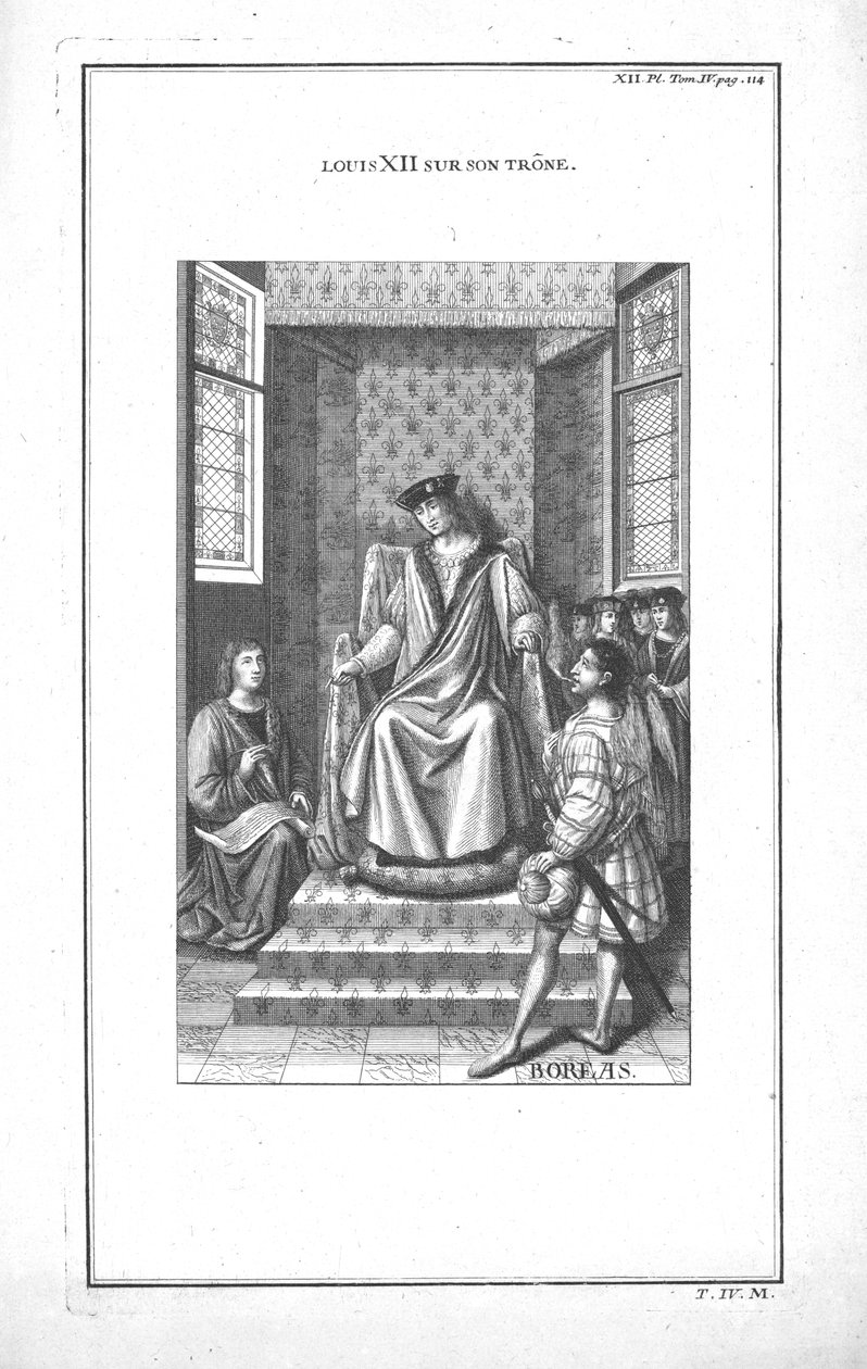 Louis XII tahtında, c1760. by Unbekannt