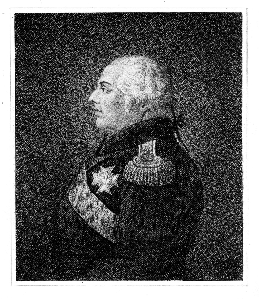 Louis XVIII, Fransa Kralı by Unbekannt