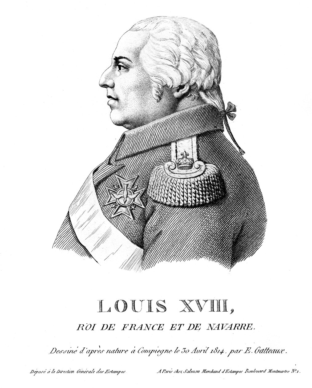Louis XVIII, Fransa Kralı, 1814 by Unbekannt