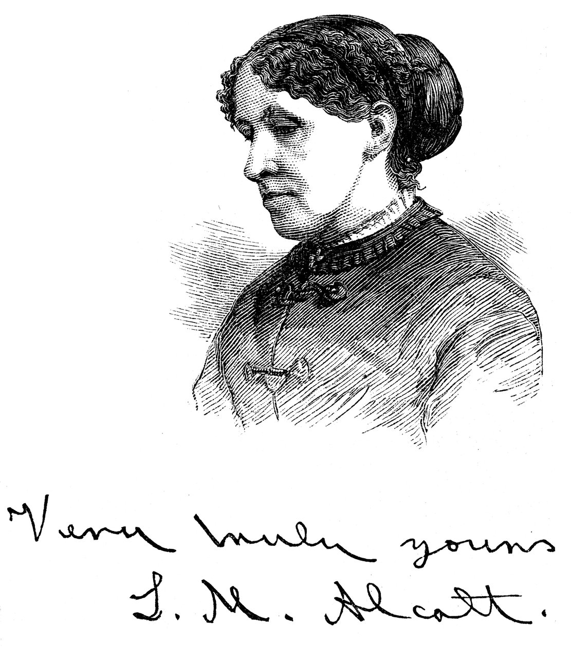 Louisa May Alcott 1832-1888, Amerikalı yazar, 1875 by Unbekannt