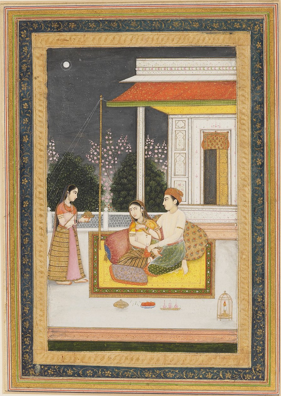 Geceleri terasta aşk sahnesi, c1790 by Unbekannt
