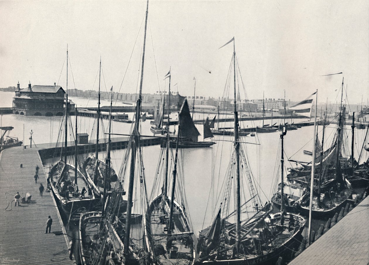 Lowestoft - Liman ve Geçit Töreni, 1895 by Unbekannt