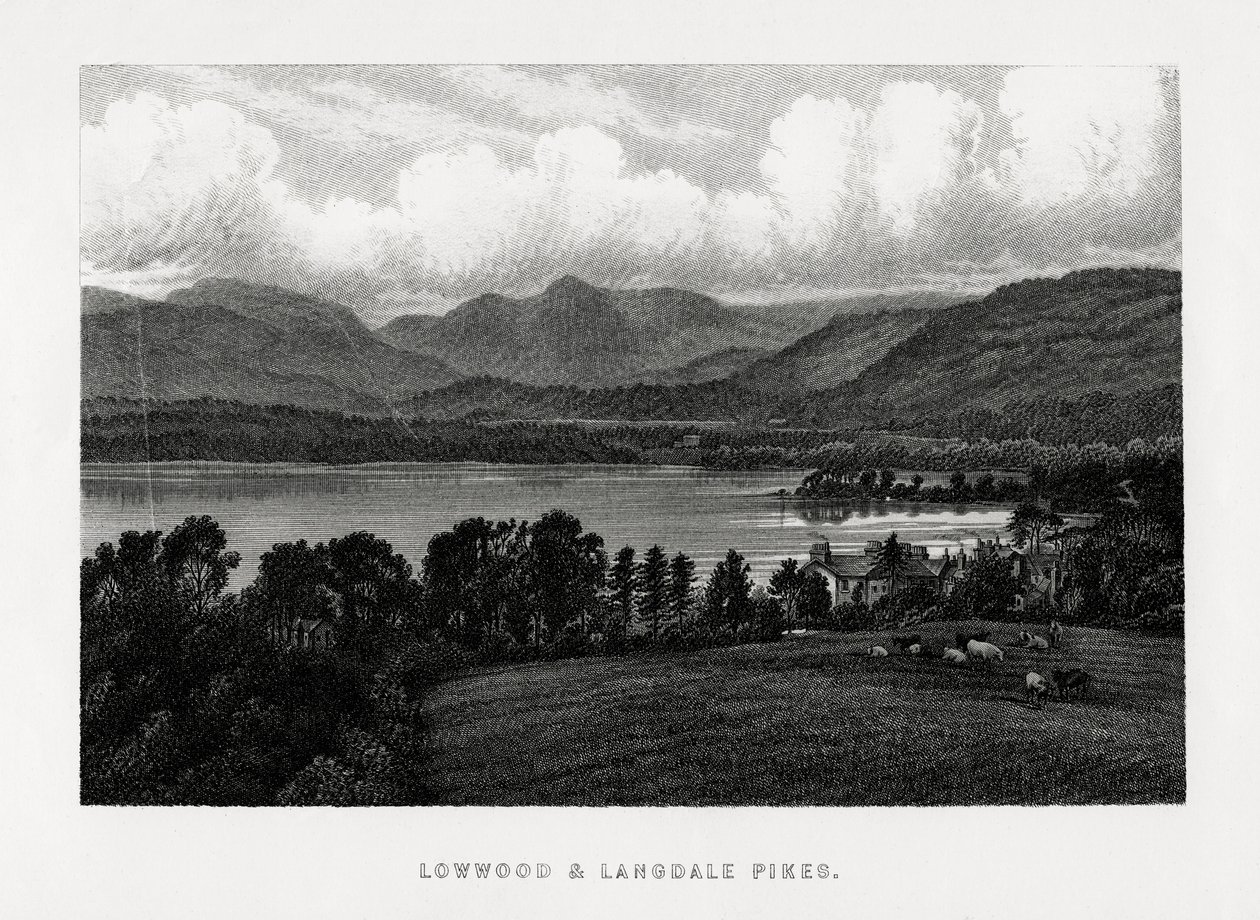 Lowwood ve Langdale Pikes, Göller Bölgesi, Cumbria, 1896 by Unbekannt