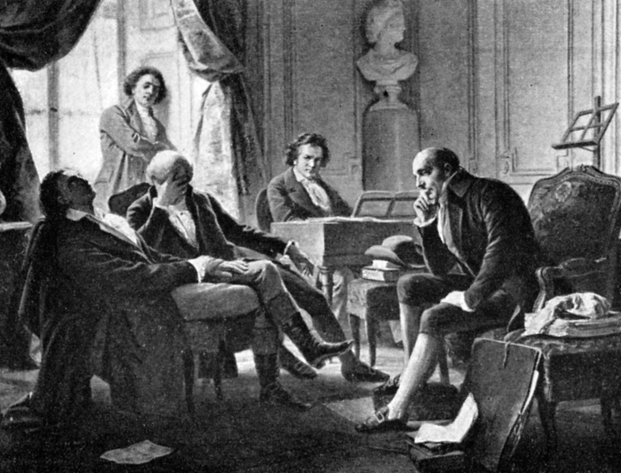 Ludwig van Beethoven ve arkadaşları, 1770-1827, Alman besteci, 1909 by Unbekannt