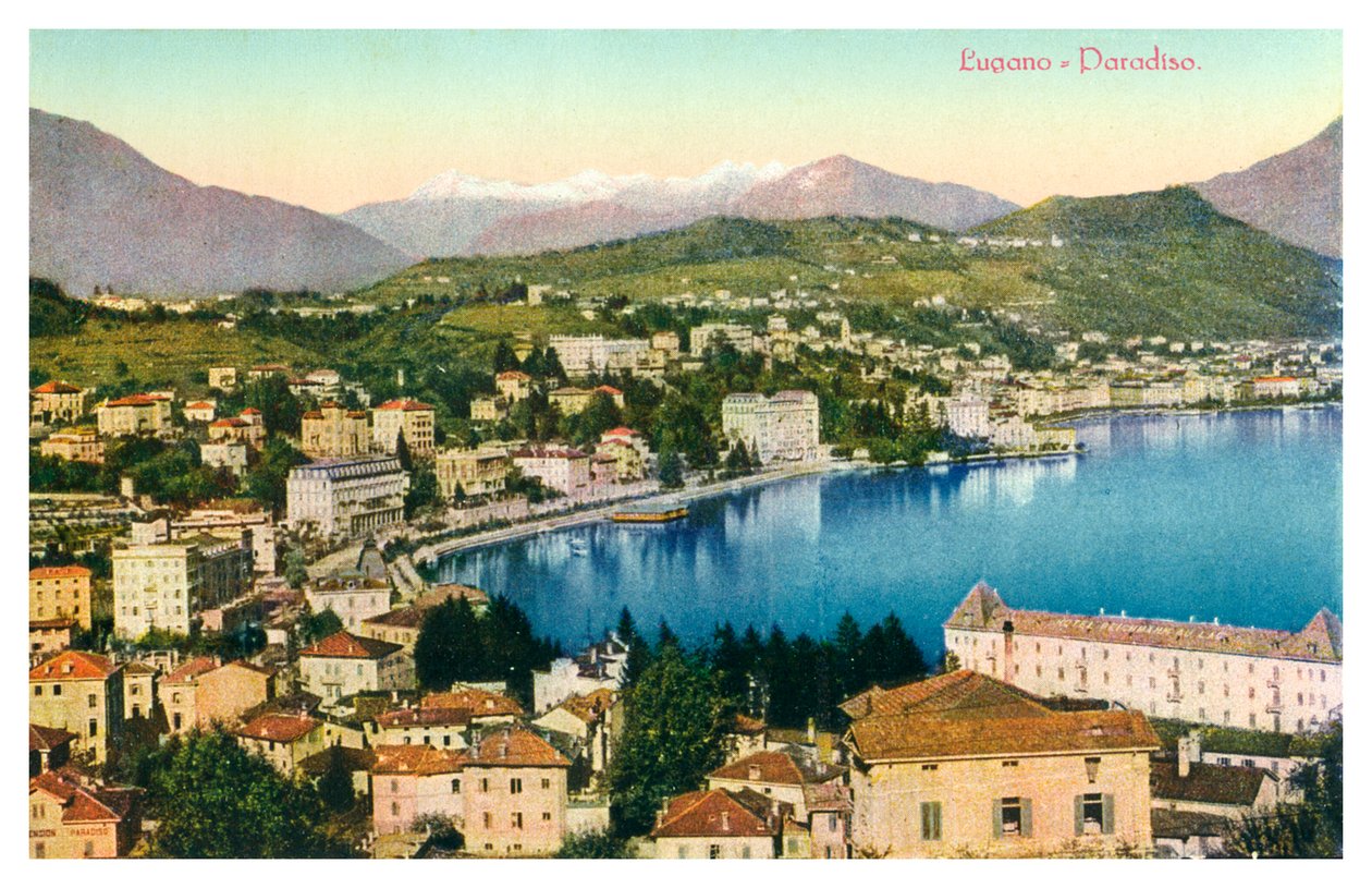 Lugano, İsviçre, 20. yüzyıl by Unbekannt