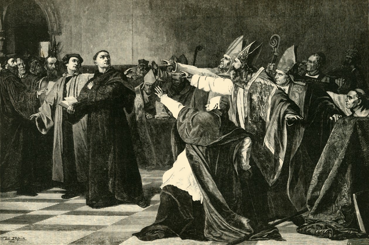 Luther, Solucan Diyetinde, 1521, 1890. by Unbekannt