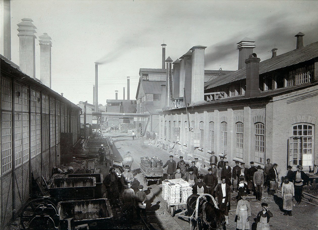 Lysva demir dökümhanesi, Rusya, 1900