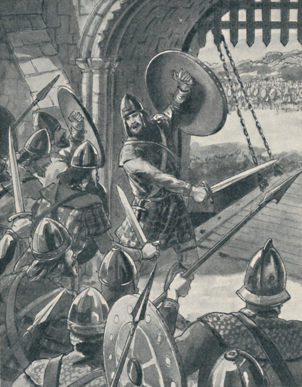 Macbeth azimli bir savaşçıydı, c1934 by Unbekannt