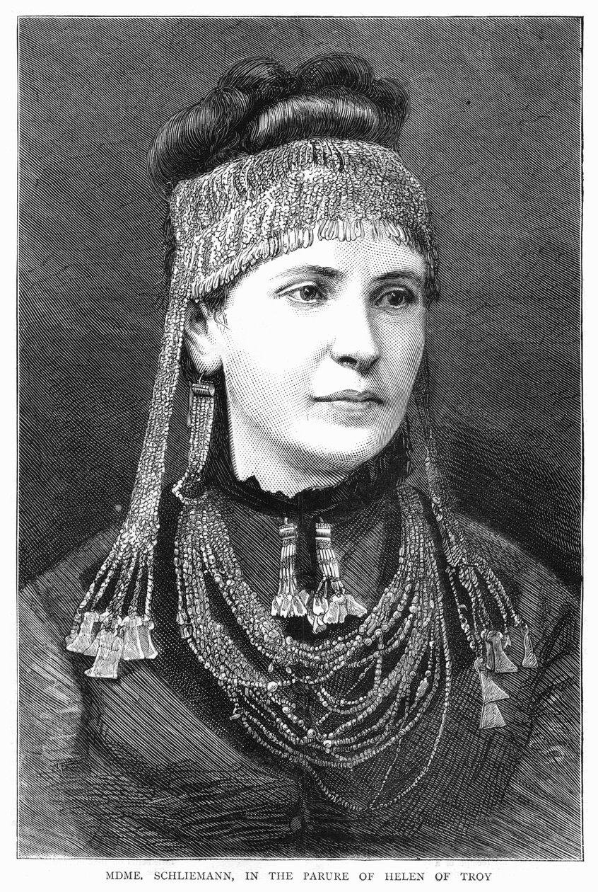 Madam Sophie Schliemann, 1877 by Unbekannt
