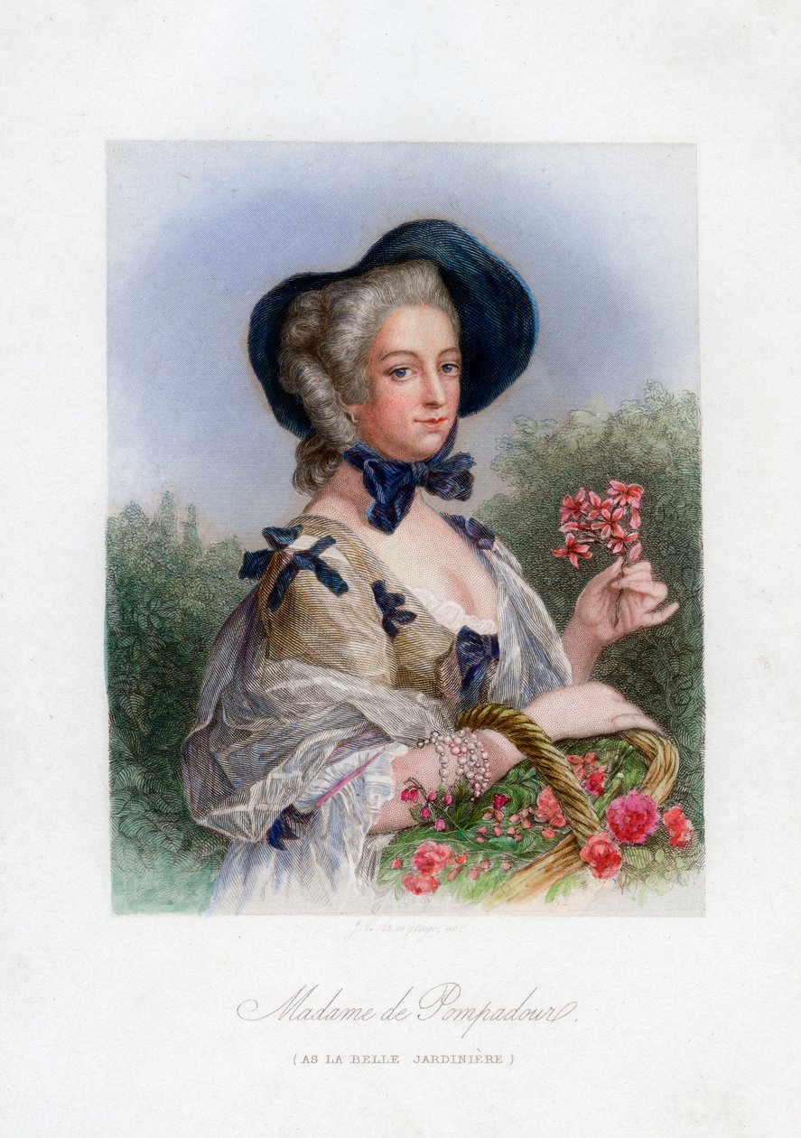 Güzel bahçıvan olarak Madame de Pompadour by Unbekannt