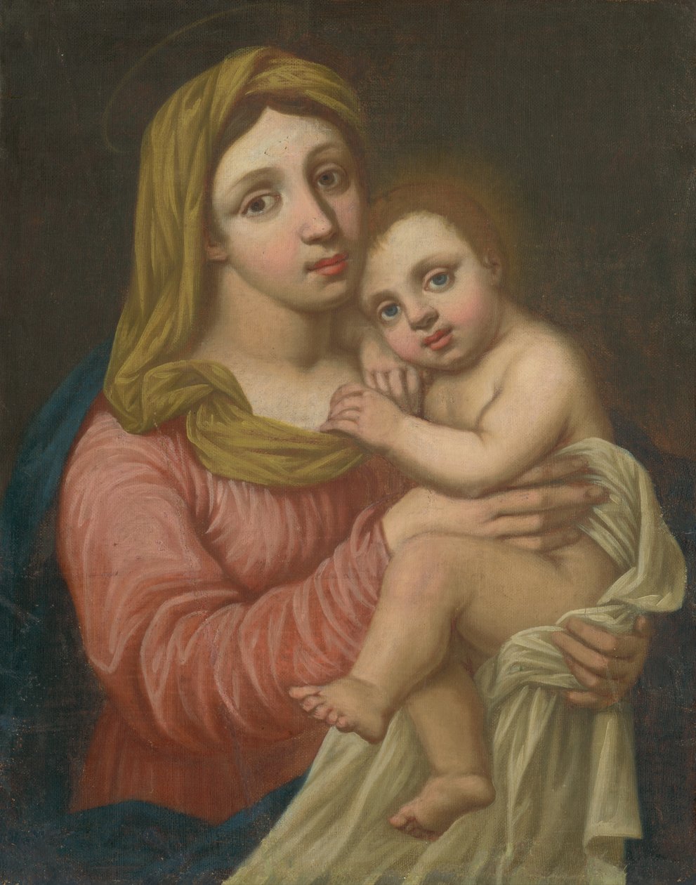 madonna ve çocuk by Unbekannt