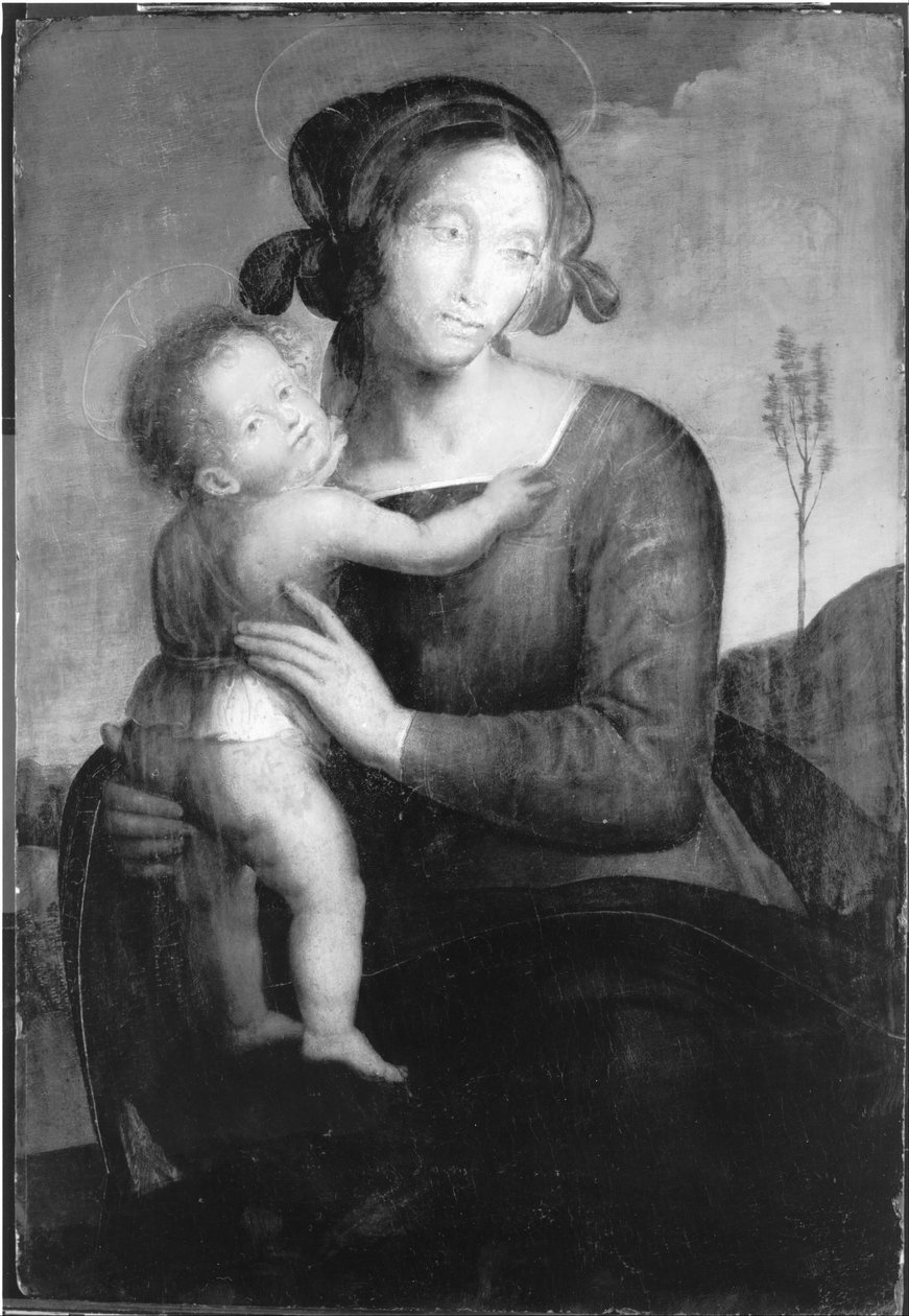 madonna ve çocuk by Unbekannt