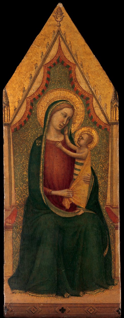 Madonna ve Çocuk Enthroned, ca. 1335-39. by Unbekannt