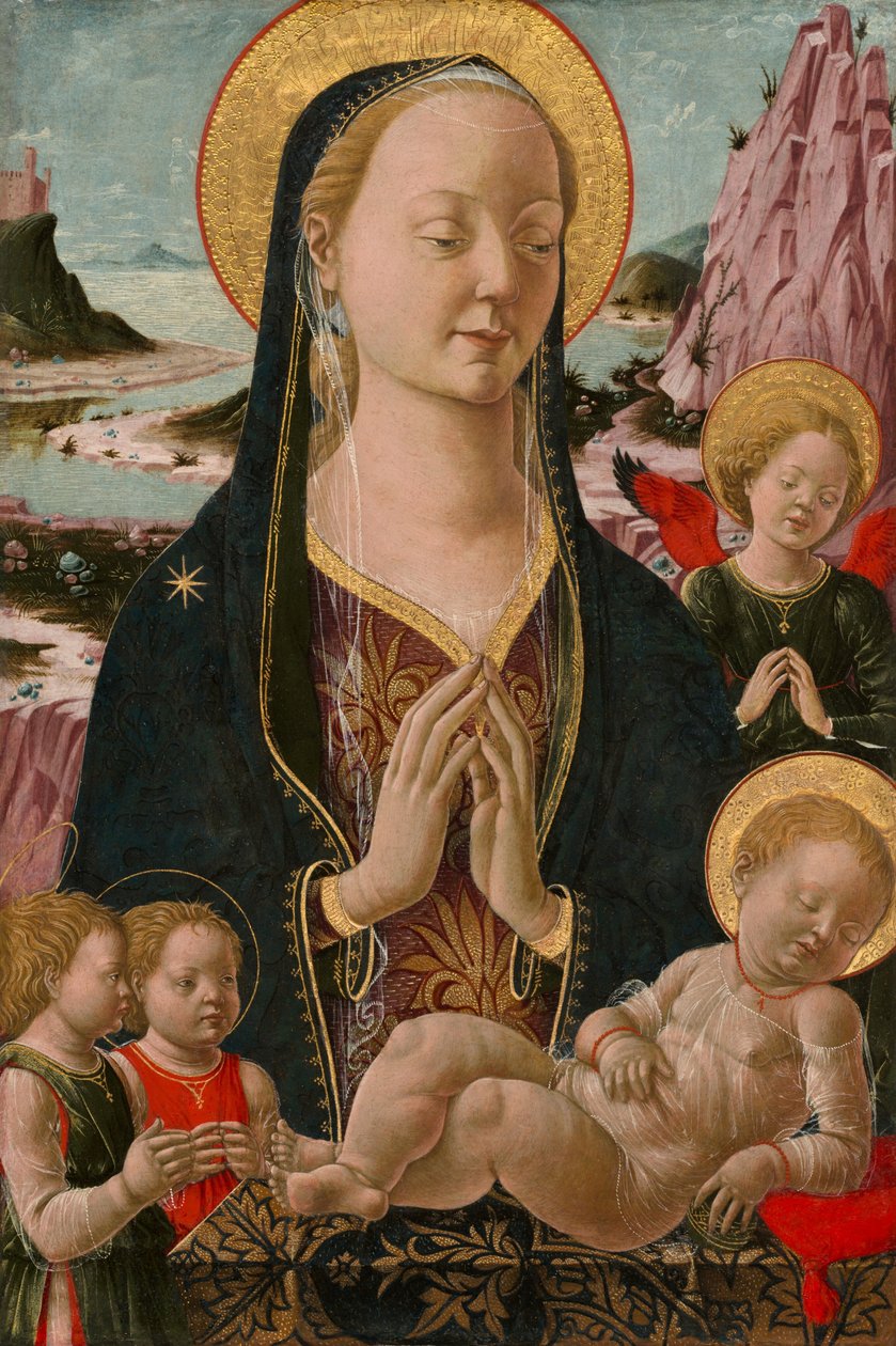 Madonna ve Meleklerle Çocuk, c. 14551470. by Unbekannt