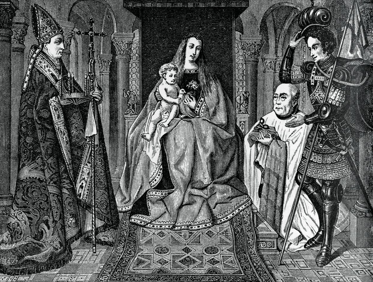 Canon Joris van der Paele ile Madonna ve Çocuk, 1436, 1870 by Unbekannt