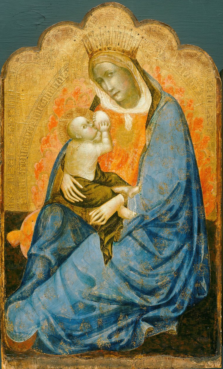 Alçakgönüllü Madonna, 13751400. by Unbekannt