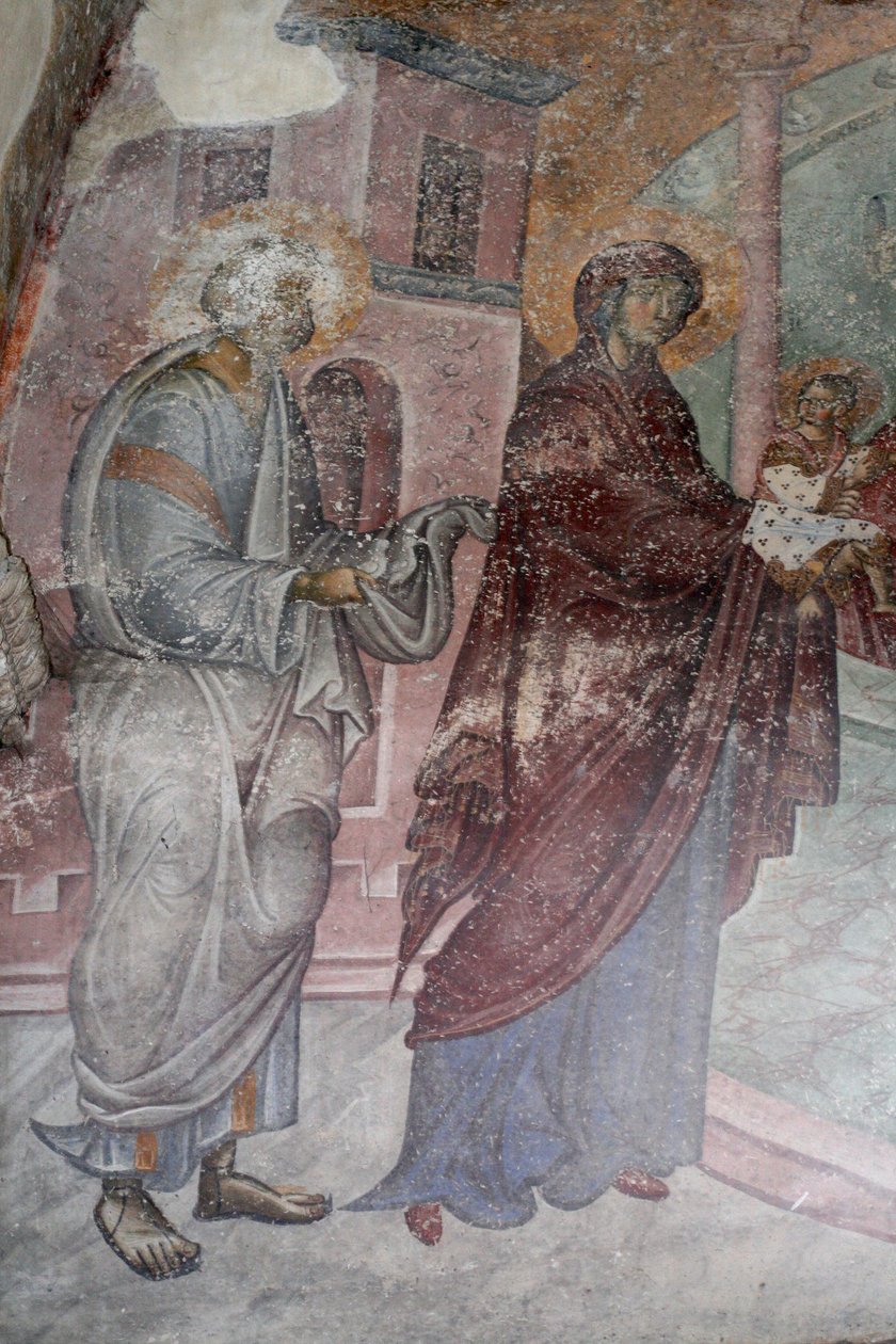 Joseph ile Madonna, c. 1260-1270 by Unbekannt