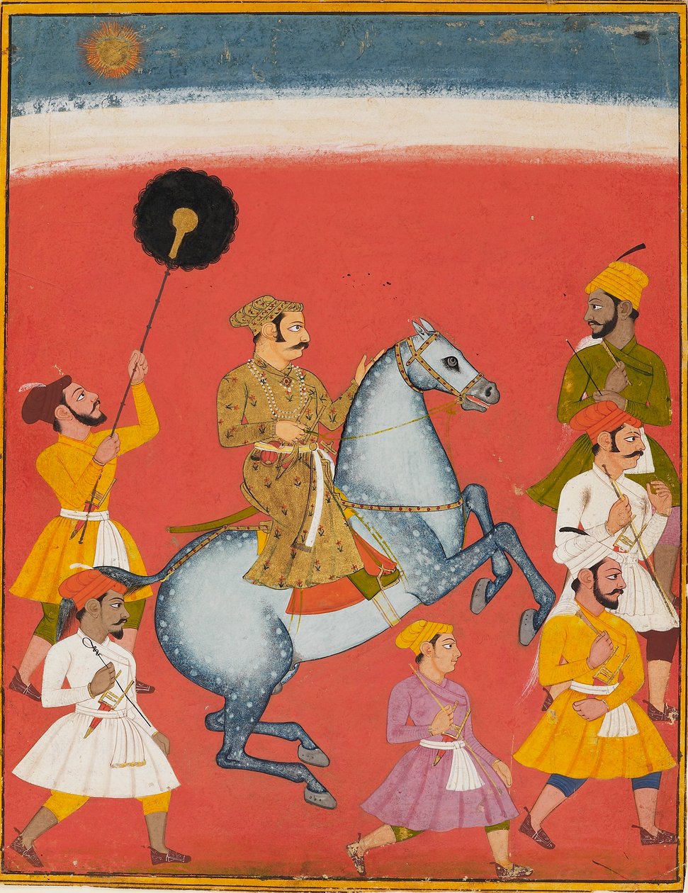 Maharana Raj Singh sürme, c1670 by Unbekannt