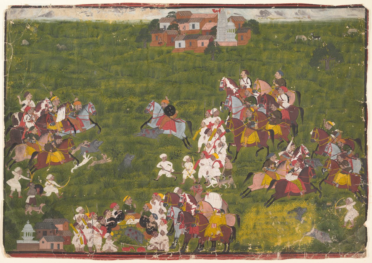 Maharana Sangram Singh Avcılık Yabani Delik, Ca. 1725. by Unbekannt