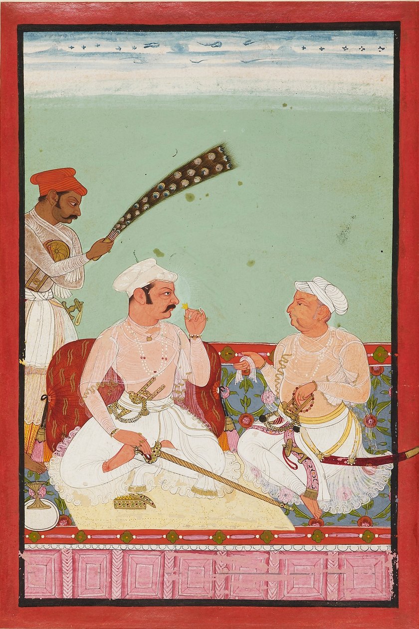Saraylılar ile Maharao Ratan Singh, c1670 by Unbekannt