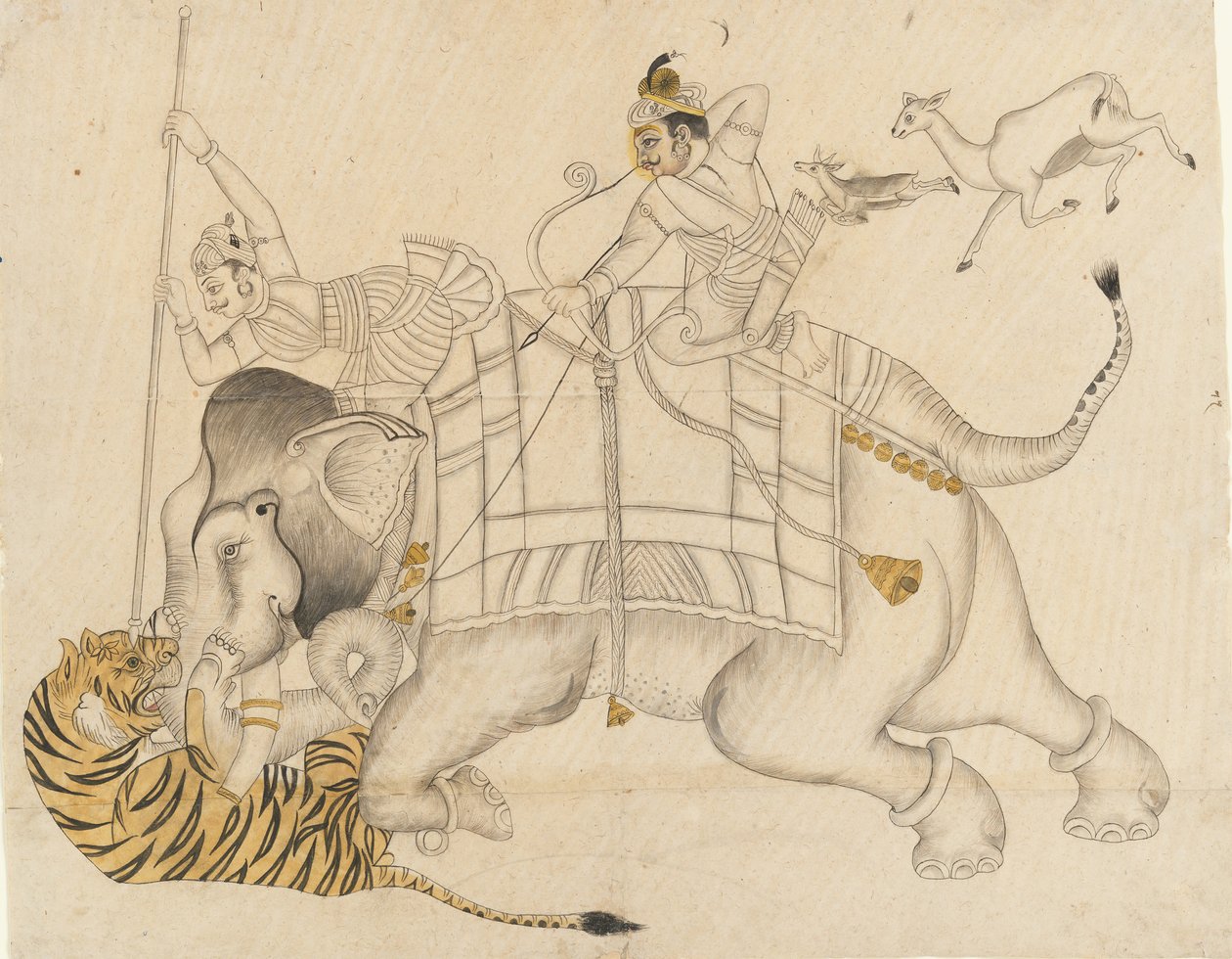 Mahrao Shatru Salli 1866-89 Kaplan Avı, yak. 1866-89. by Unbekannt