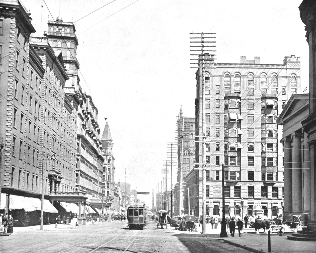 Main Street, Rochester, New York Eyaleti, ABD, c1900. by Unbekannt
