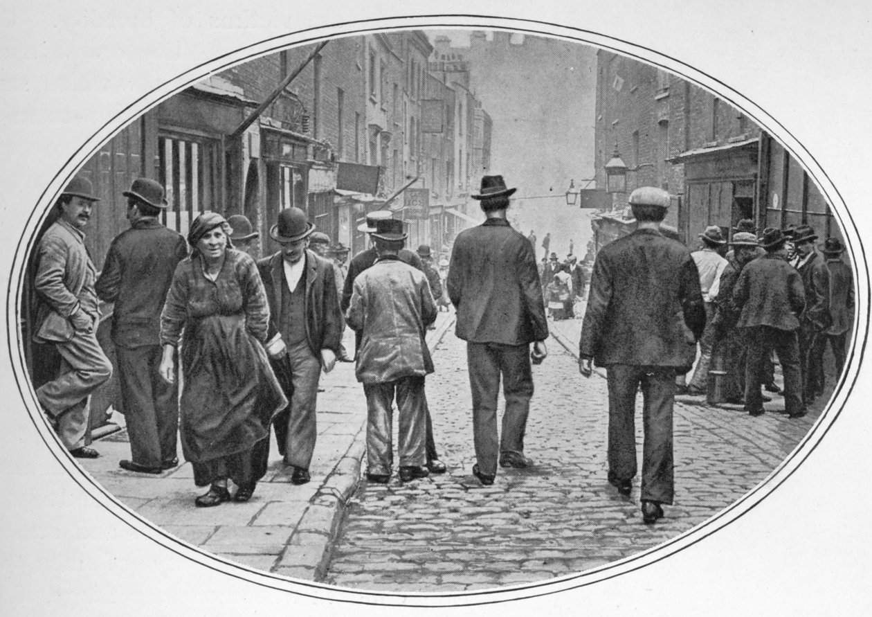 İtalyan topluluğunun ana caddesi, Clerkenwell, Londra, c1900 1901 by Unbekannt