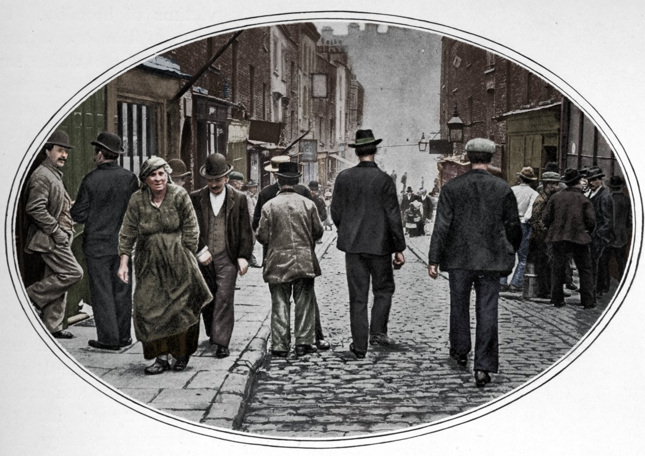 İtalyan topluluğunun ana caddesi, Clerkenwell, Londra, c1900 1901 by Unbekannt