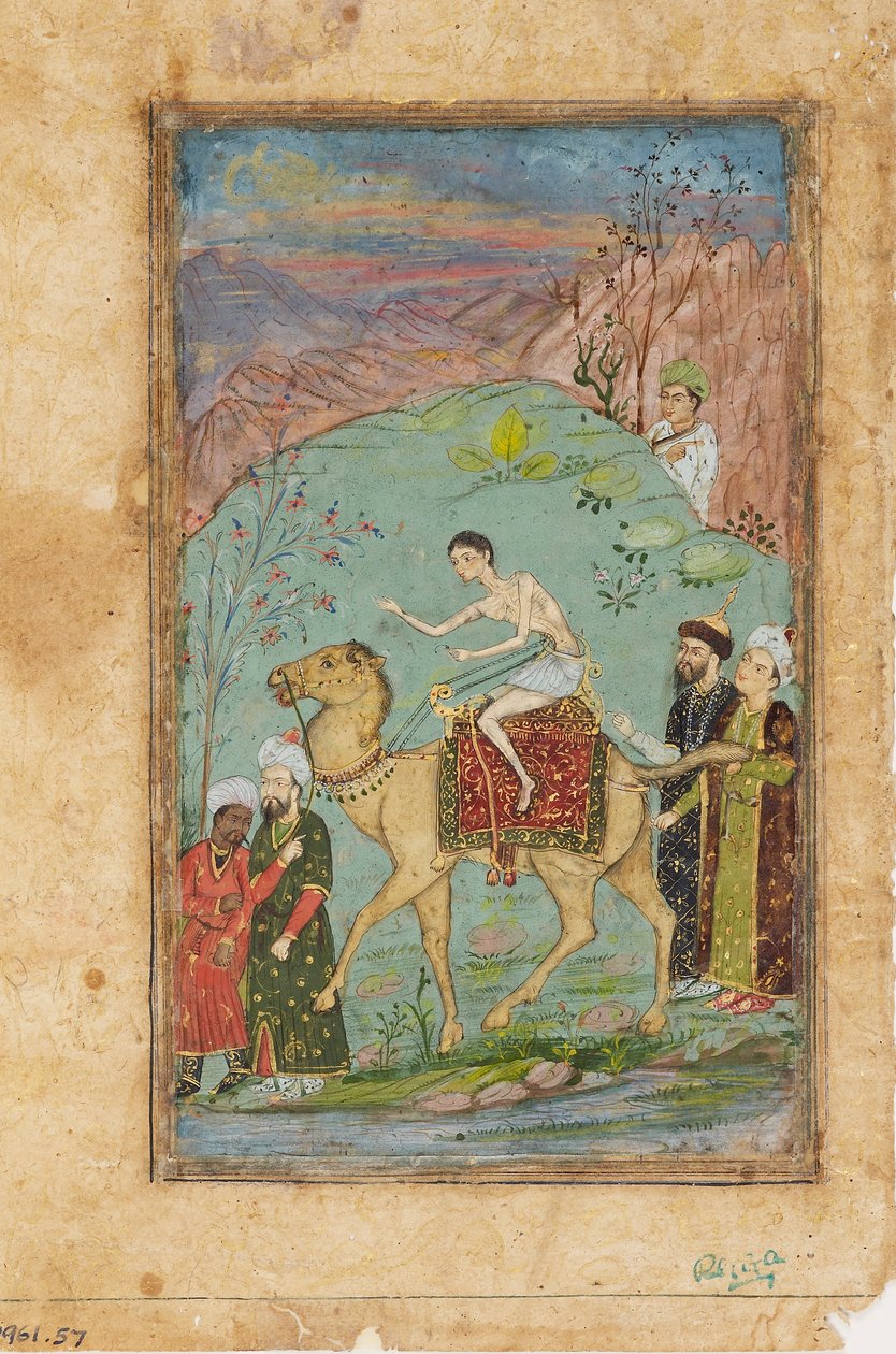 Bir deve üzerinde Mecnun, 19. yüzyıl by Unbekannt