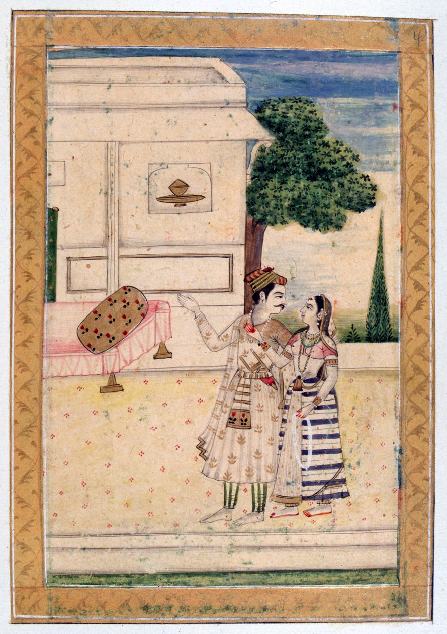 Malavi Ragini, Ragamala Albümü, Rajasthan Okulu, 19. yüzyıl by Unbekannt