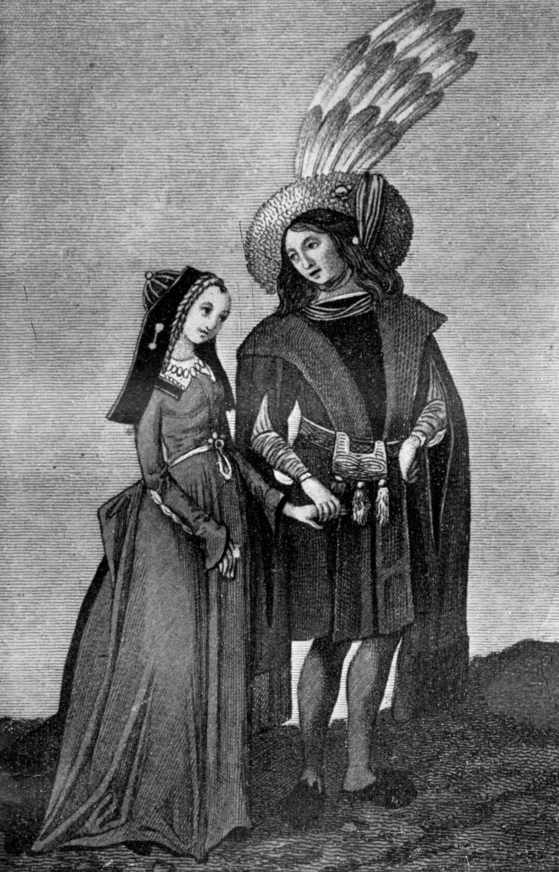 Erkek ve kadın kostümü, 15. yüzyılın sonu ile 16. yüzyılın başları, 1910 by Unbekannt