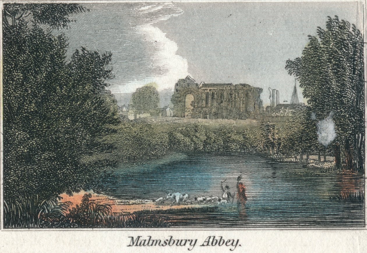 Malmesbury Manastırı, 19. yüzyıl by Unbekannt