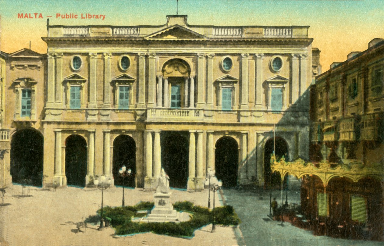 Malta - Halk Kütüphanesi, c1918-c1939. by Unbekannt