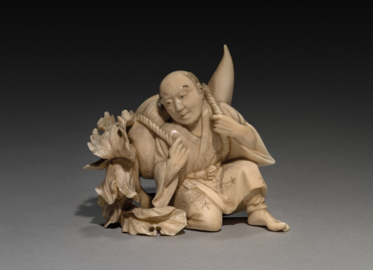 Büyük Bir Sebze Taşıyan Adam, 1800