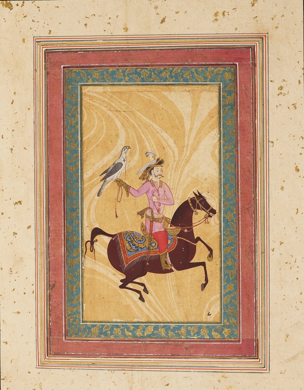 Bir şahin ile atlı adam, 17. yüzyıl by Unbekannt