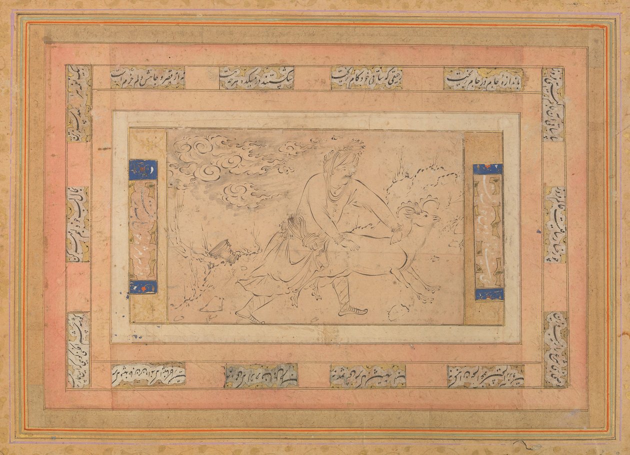 Koçlu Adam, Bellini Albümünden Folyo, yakl. 1600. by Unbekannt