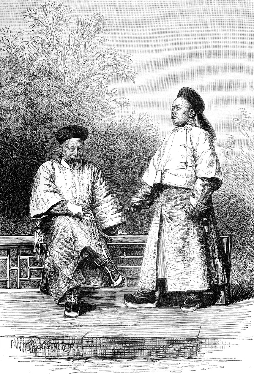 Mançu bakanları, bankacıların şefleri, c1890 by Unbekannt