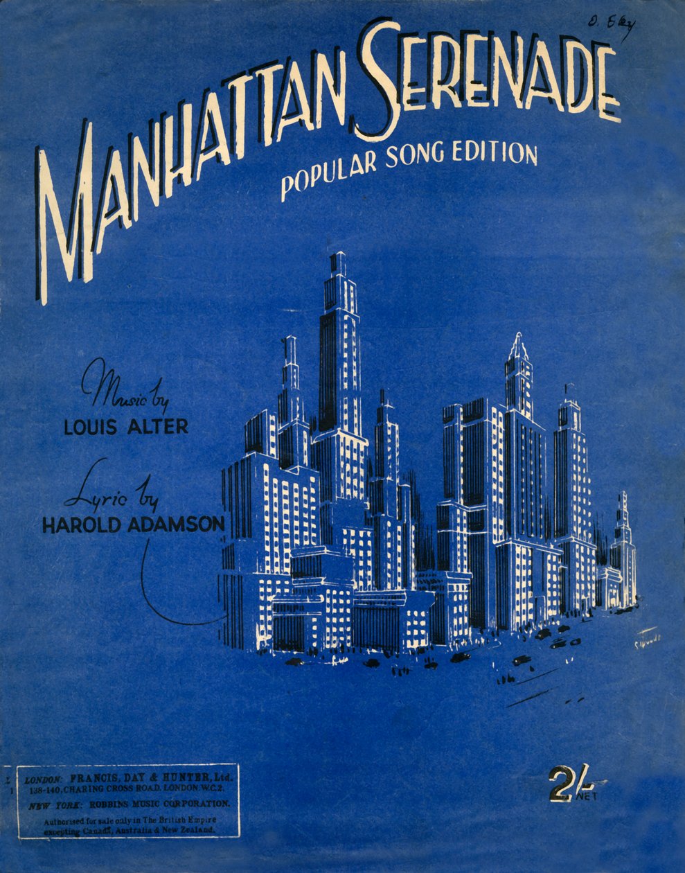 Manhattan Serenatı, c1942. by Unbekannt