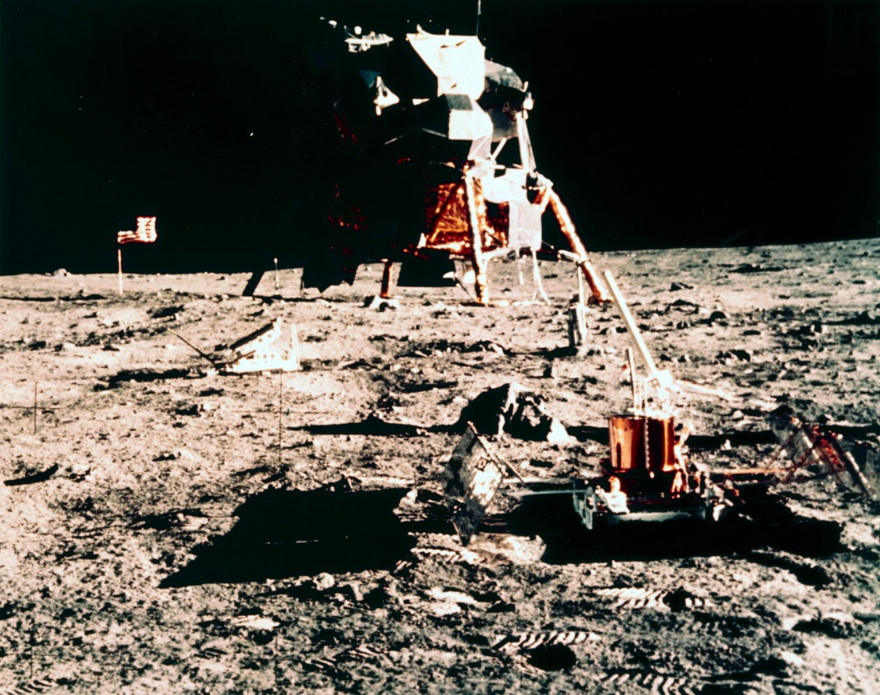 İnsanlı Uzay Uçuşu, ABD, Apollo 11 Apollo 11 Ay deneyleri by Unbekannt